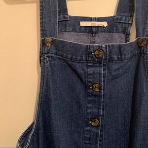 Ellison denim overall dress/jumper